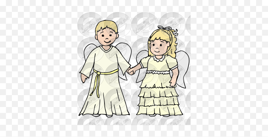 Angels Picture For Classroom Therapy - Girly Emoji,Angels Clipart