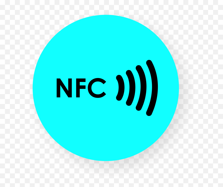 Download Hd Picture Of Nfc Sticker 50mm - Dot Emoji,Nfc Logo