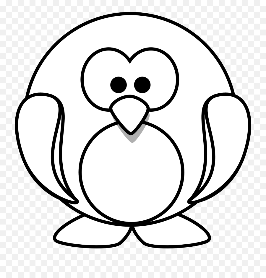 Clipart Panda - Free Clipart Images Penguin Stuffed Animal Coloring Page Emoji,Christmas Black And White Clipart