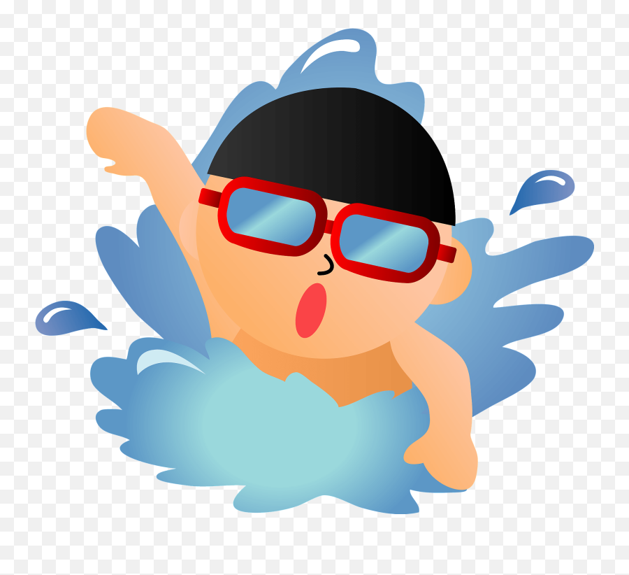 Boy Is Swimming Clipart - Swimming Emoji,Swimming Clipart