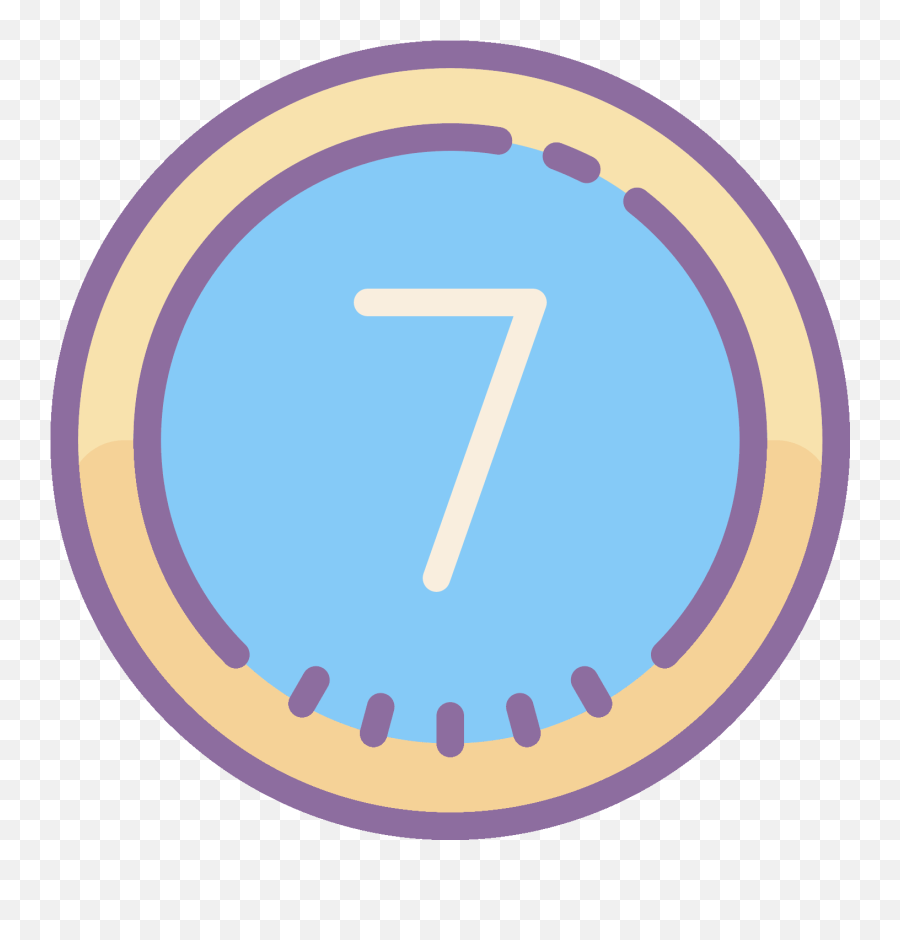 Circle Seven Is A Minimal Logo - Icon Emoji,Minimal Logo