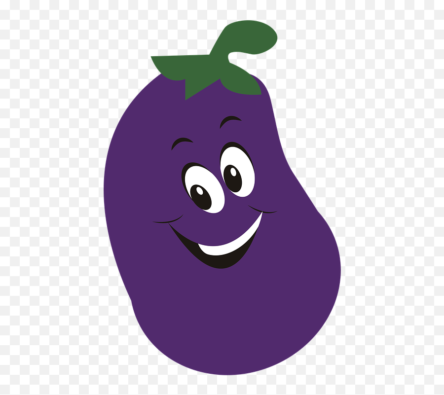 Vegetable Food Eggplant Violet Healthy - Food Clipart Desenho De Beringela Png Emoji,Eggplant Clipart