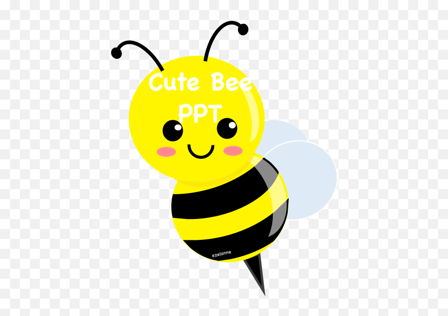 Making A Cute Bee Clipart Using - Dot Emoji,Powerpoint Clipart