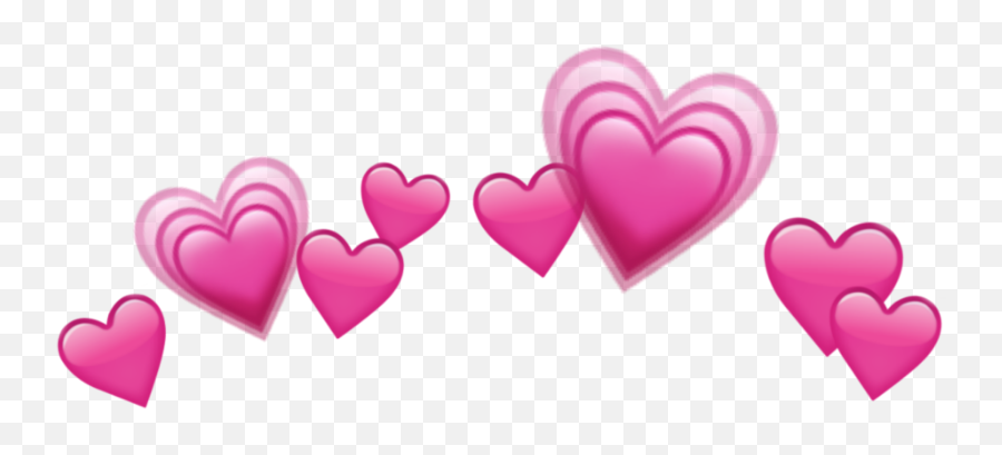 Sticker Heart Hearts Crown Emoji Tumblr Emojis Crown - Heart Transparent Picture Heart Emoji,Heart Emoji Transparent Background