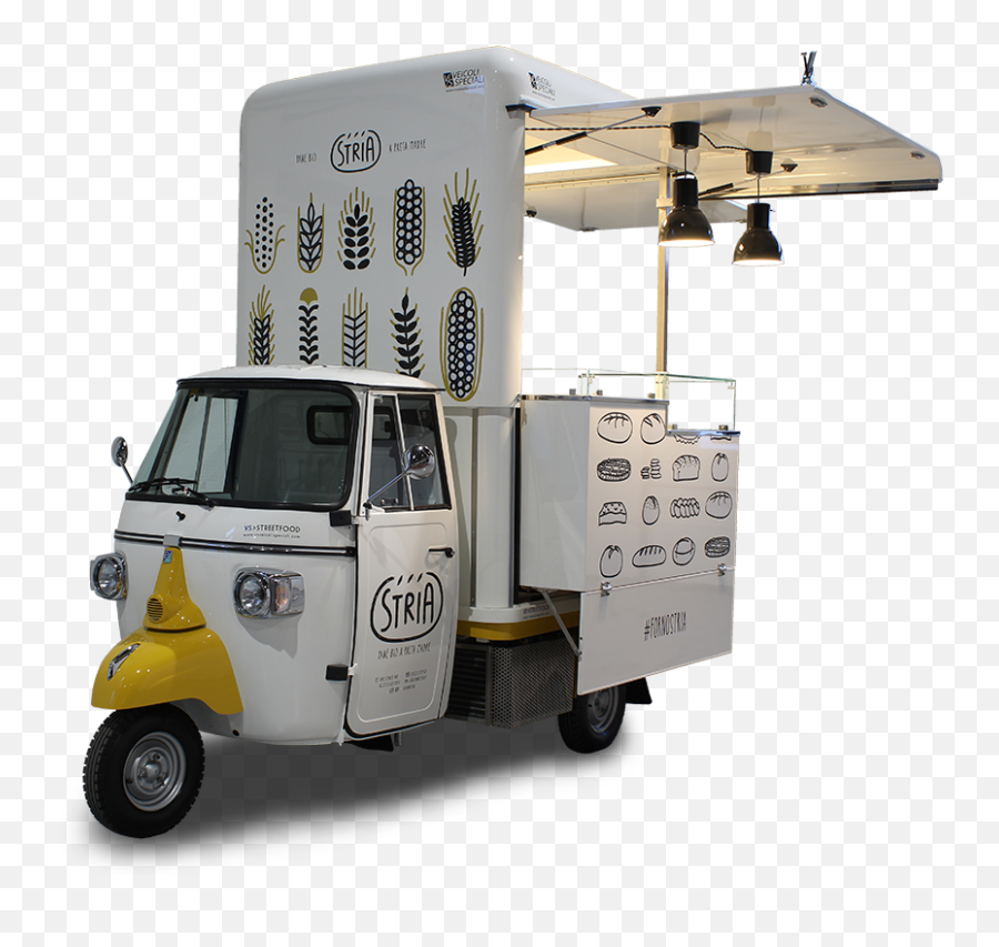 Mobile Bakery On 3 Wheels Piaggio Ape Van Forno Stria Italy - Crêperie Mobile Emoji,Food Truck Png