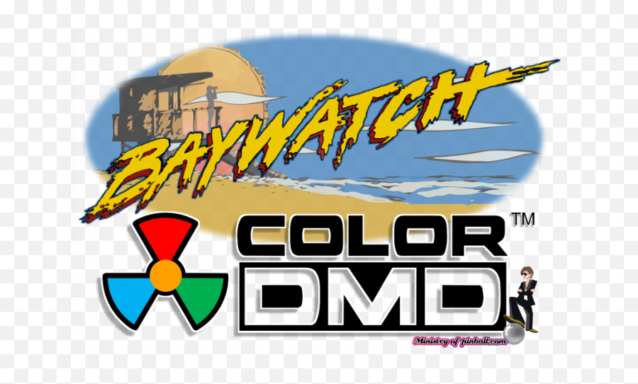 Baywatch Colordmd Ministry Of Pinball - No Fear Pinball Logo Emoji,Baywatch Logo