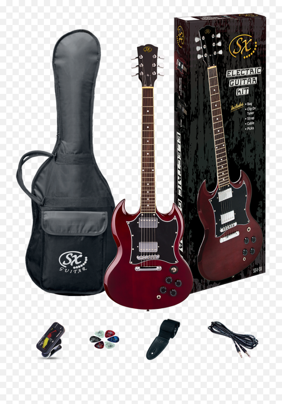 Sx Sx Sg Style Electric Guitar Kit In Transparent Wine Red Emoji,Transparent Guitars