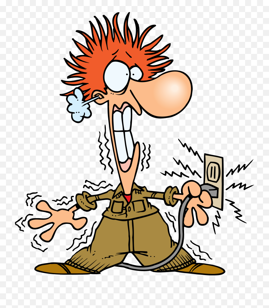 Electric Shock - Funny Electrician Jokes Hd Png Download Emoji,Electrician Clipart