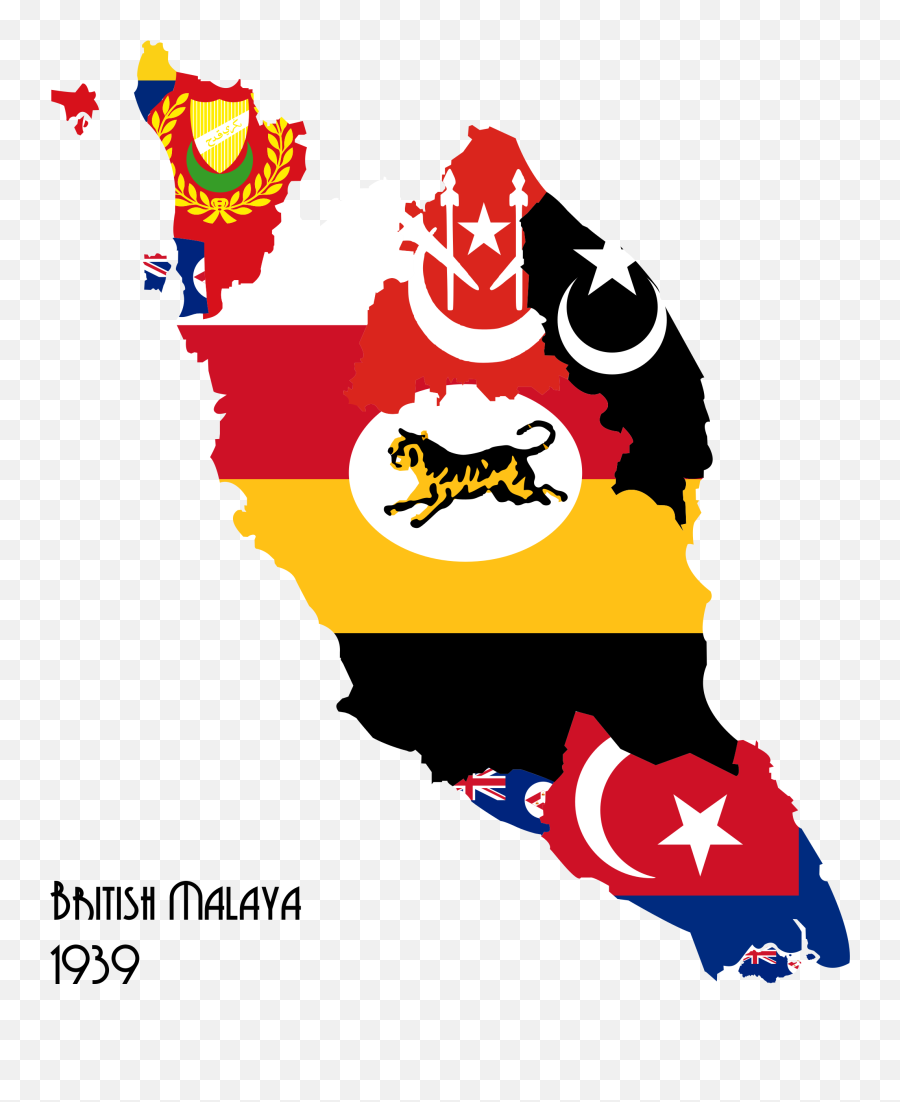 British Colony Flags Clipart - Flag Of Colonial Malaya Emoji,Flags Clipart