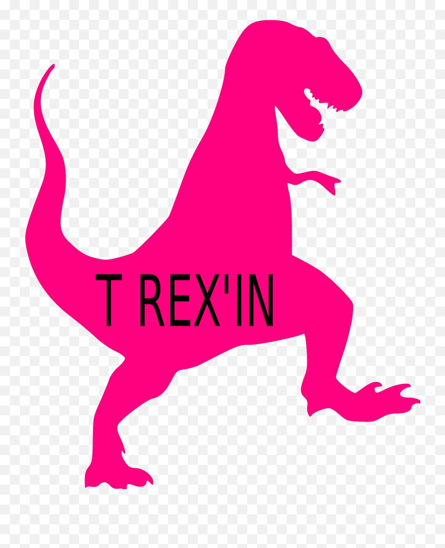 Pink T - T Rex Pink Dinosaur Clipart Emoji,T Rex Clipart