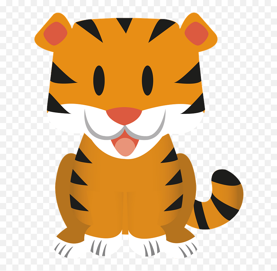 Cute Baby Tiger Clipart Free Download Transparent Png Emoji,Free Tiger Clipart