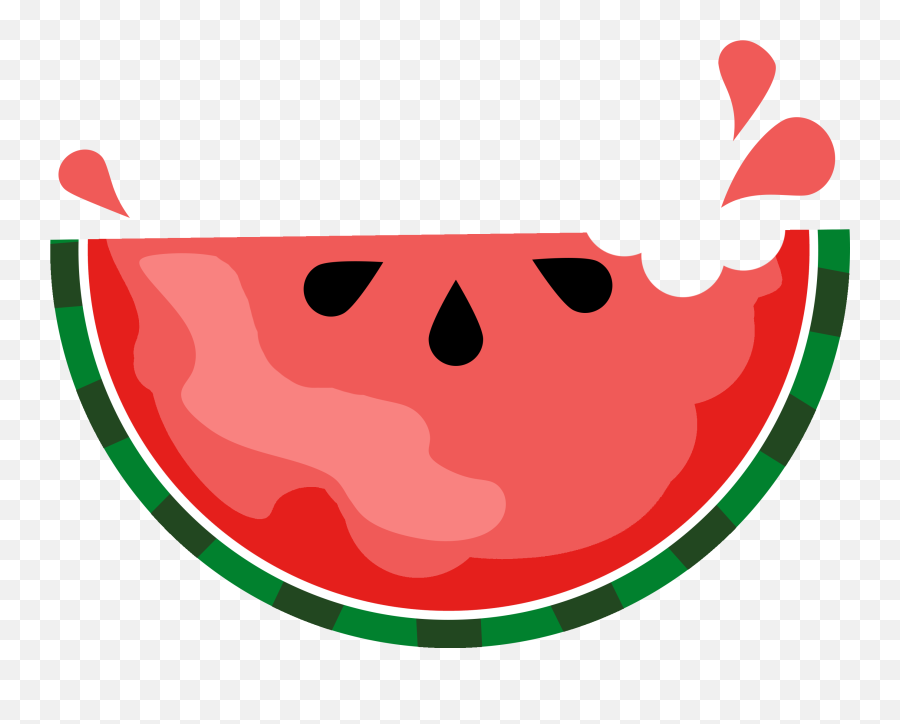 Watermelon Clipart Free - Watermelon Cartoon Png Emoji,Watermelon Clipart