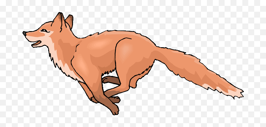 Free Fox Clipart - Draw A Fox Running Emoji,Fox Clipart