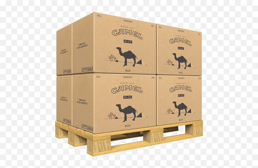 Camel Cigarette Brand Wholesalers - Boxes On Pallet Png Emoji,Camel Cigarettes Logo