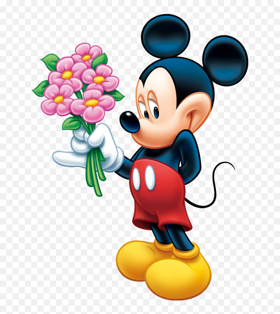 Mickey Mouse Minnie Mouse Clip Art - Mickey Mouse Mickey Mouse Flowers Emoji,Mickey Mouse Clipart