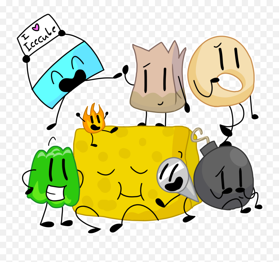 Team Icecube - Team Ice Cube Bfdi Clipart Full Size Happy Emoji,Ice Cube Clipart