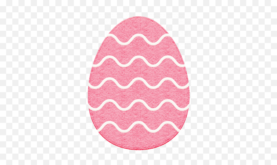 Easter 2017 Egg With Wavy Lines Felt Graphic By Tina Shaw - Airlines Company Logo Retro Emoji,Wavy Lines Png