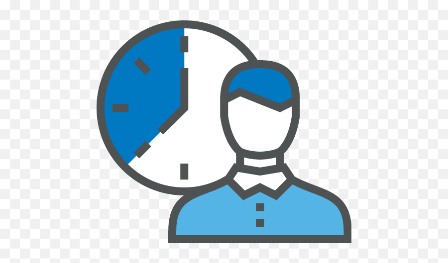Staff Productivity Icon Png - Time And Attendance Icon Png Emoji,Staff Png