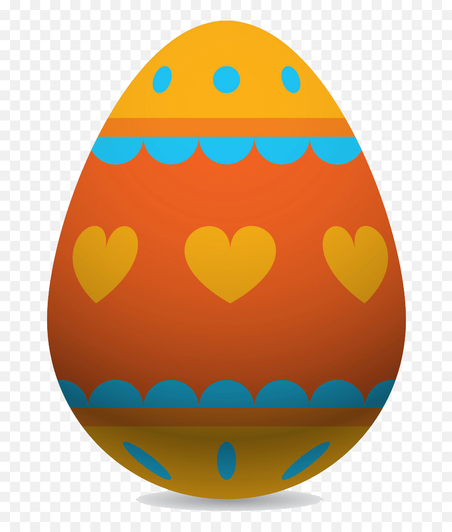Easter Egg Clipart Transparent 2 - Orange Easter Eggs Orange Egg Clipart Emoji,Easter Egg Clipart
