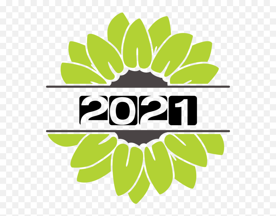 New Year Plant Stem Flower Logo For Welcome 2021 For New - Fresh Emoji,Flower Logo