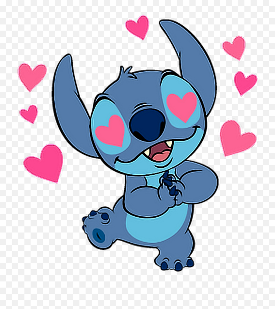 Stitch Para Dibujar Amor Hd Png - Cute Stitch Png Emoji,Kawaii Heart Png