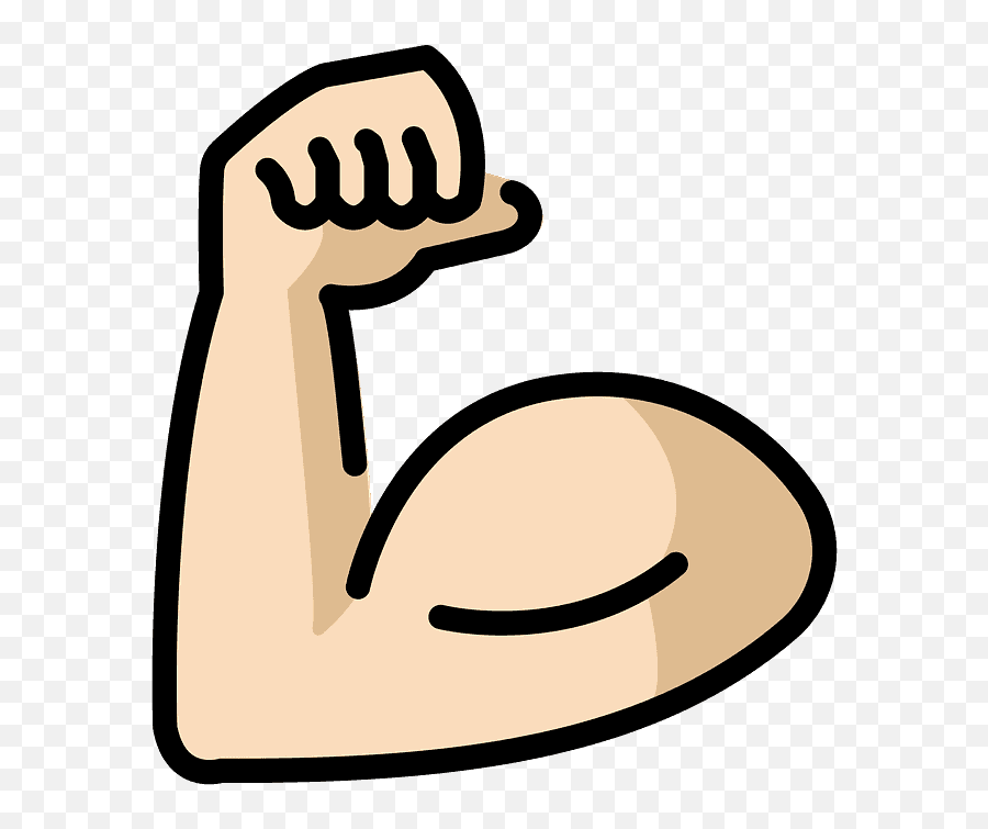 Flexed Biceps Emoji Clipart Free Download Transparent Png - Language,Emoji Png