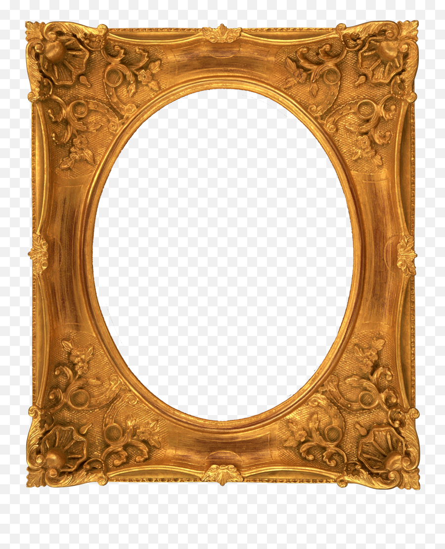 Download Mirror Clipart Antique Gold - Full Size Png Image Opulent Picture Frames Emoji,Mirror Clipart