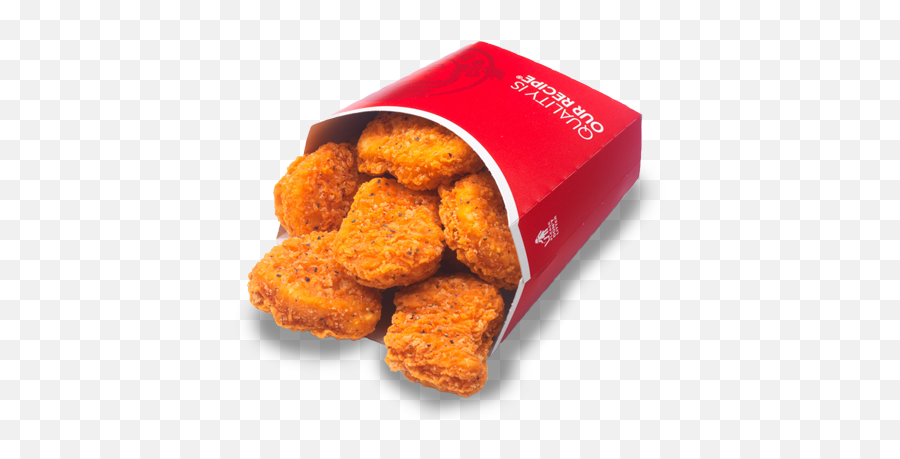 6 - Piece Spicy Chicken Nuggets Fresh Fast Food Chicken Emoji,Chicken Nugget Png
