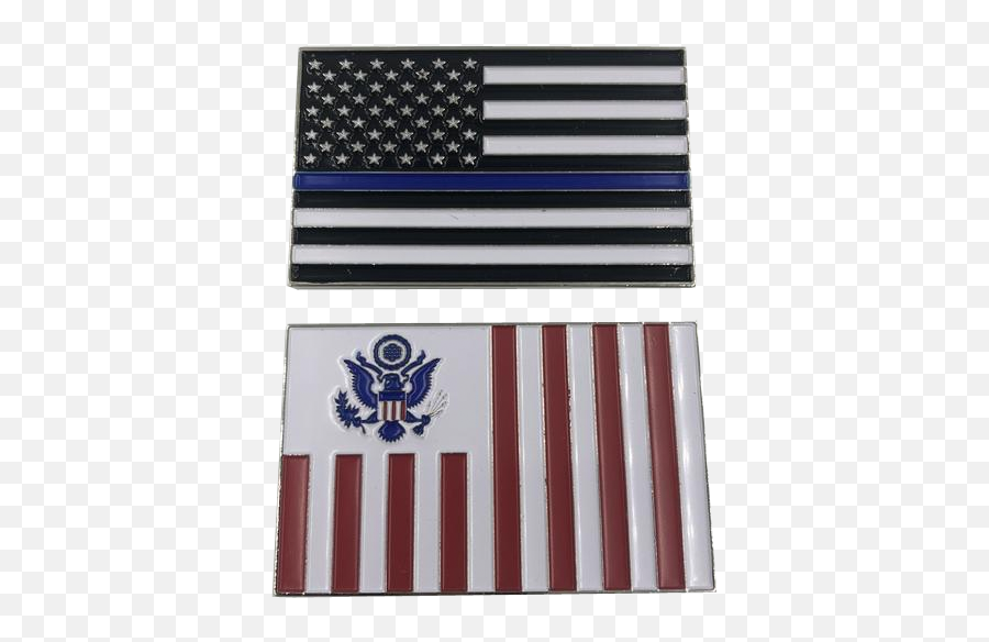 Thin Blue Line American Flag Customs Or Uscg Coast Guard Emoji,Bandera De Usa Png
