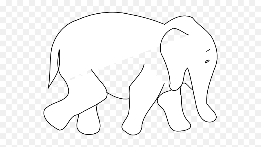 Baby Elephant Outline - Clipart Best Dot Emoji,Baby Elephant Clipart