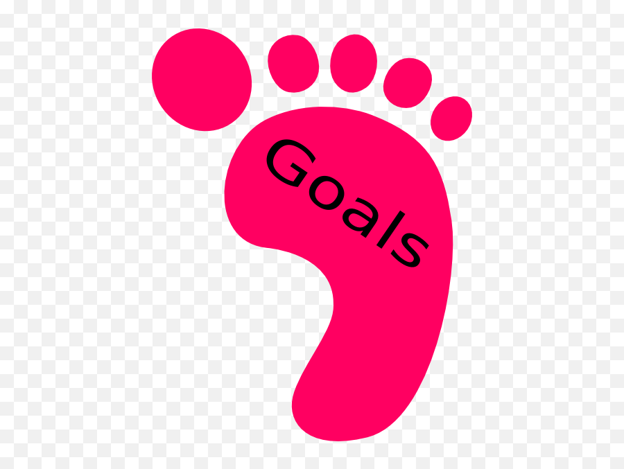 Right Footprint Goals Clip Art At Clker - Clip Art Emoji,Goals Clipart