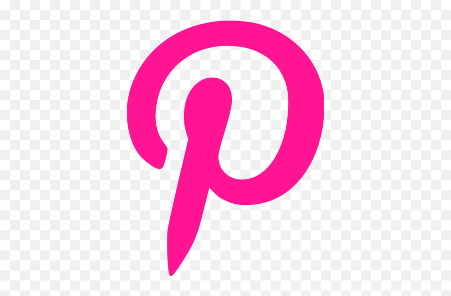 Deep Pink Pinterest Icon - Transparent Pinterest Icon Pink Emoji,Pintrest Logo
