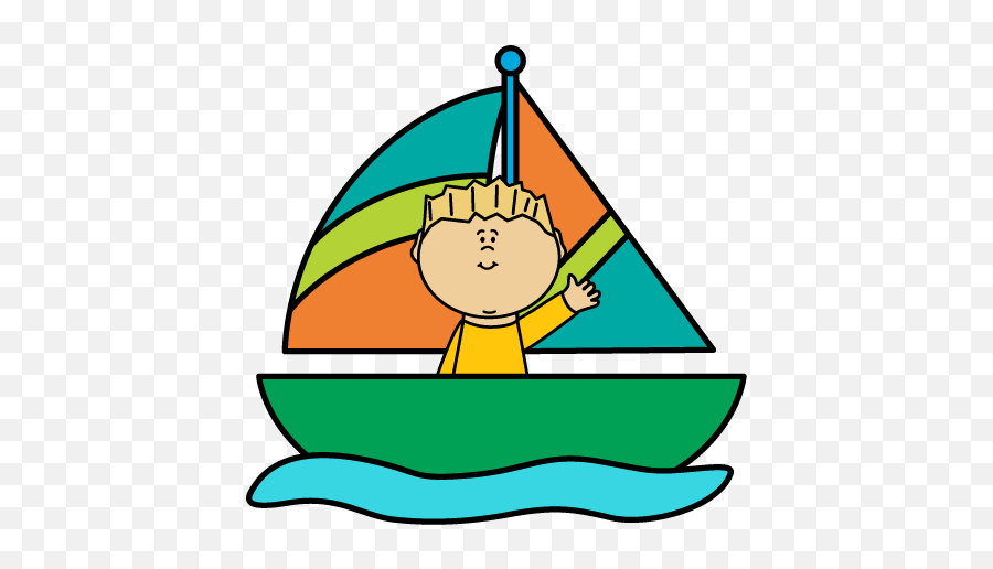 Boy In A Sailboat Clip Art Clipart Panda - Free Clipart Images Emoji,Clipart Of Boy