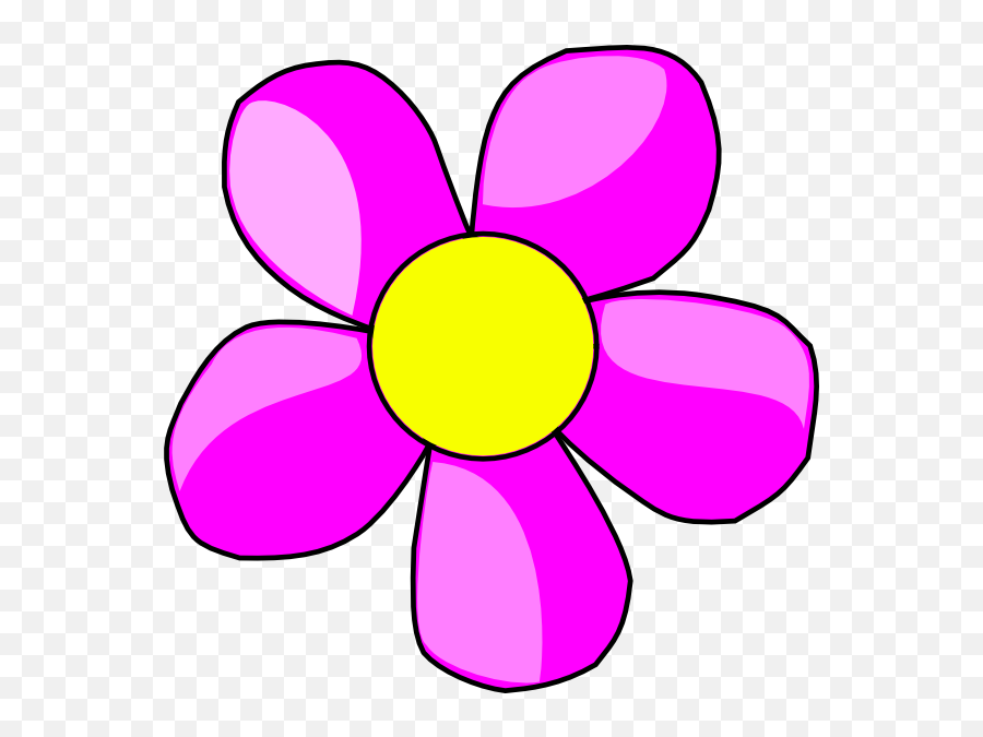 Clip Art Flowers Purple Flower 2 Clip Art Clip Art - Clip Art Flower Emoji,Flower Clipart