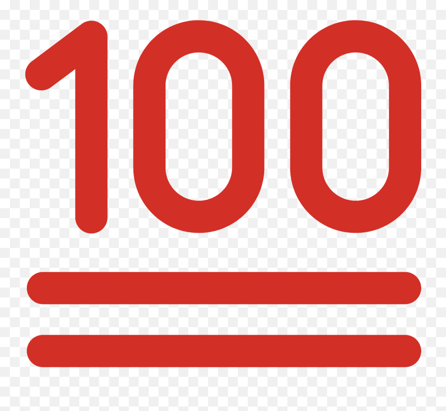 Hundred Points Emoji - Android 100 Emoji,100 Emoji Png