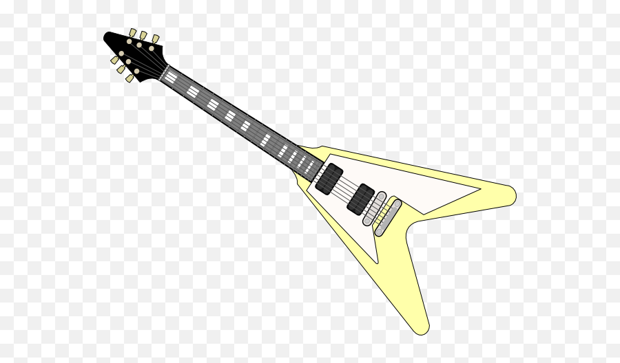 Yellow Electric Guitar Clip Art At - Draw A Cartoon Electric Guitar Emoji,Electric Guitar Clipart
