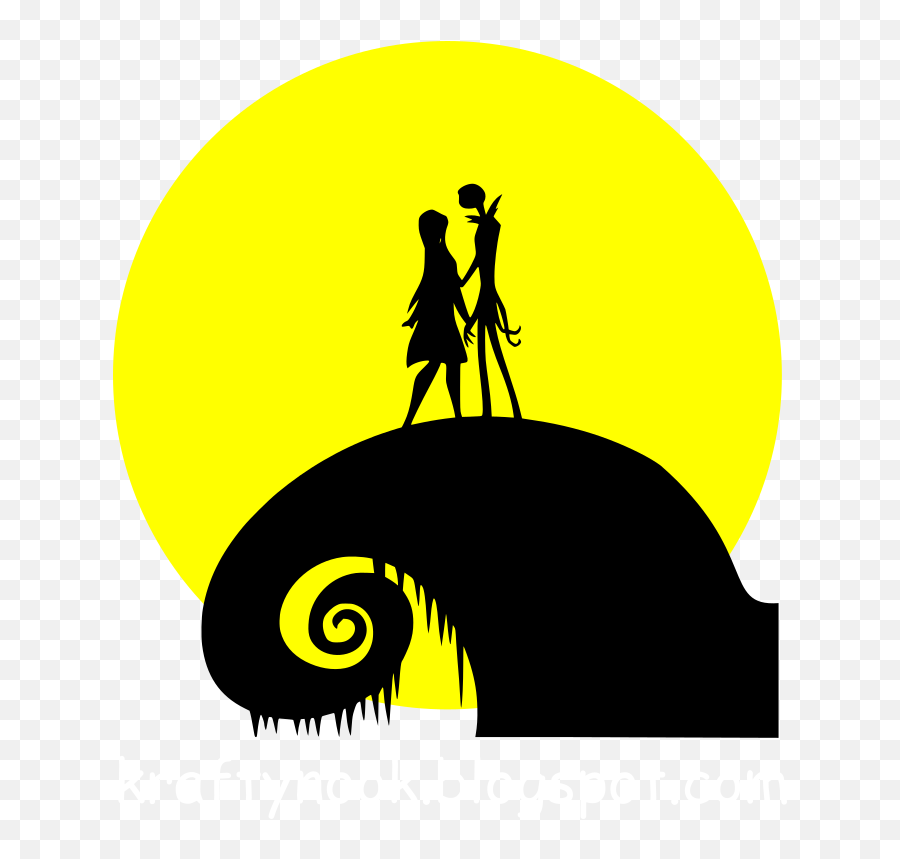 Jack Skellington - Silhouette Nightmare Before Christmas Png Emoji,Jack Skellington Clipart