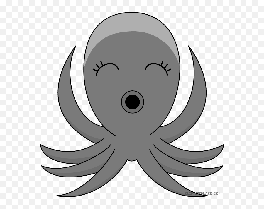 Awesome Octopus Animal Free Black White Clipart Images - Clip Art Emoji,Free Black And White Clipart