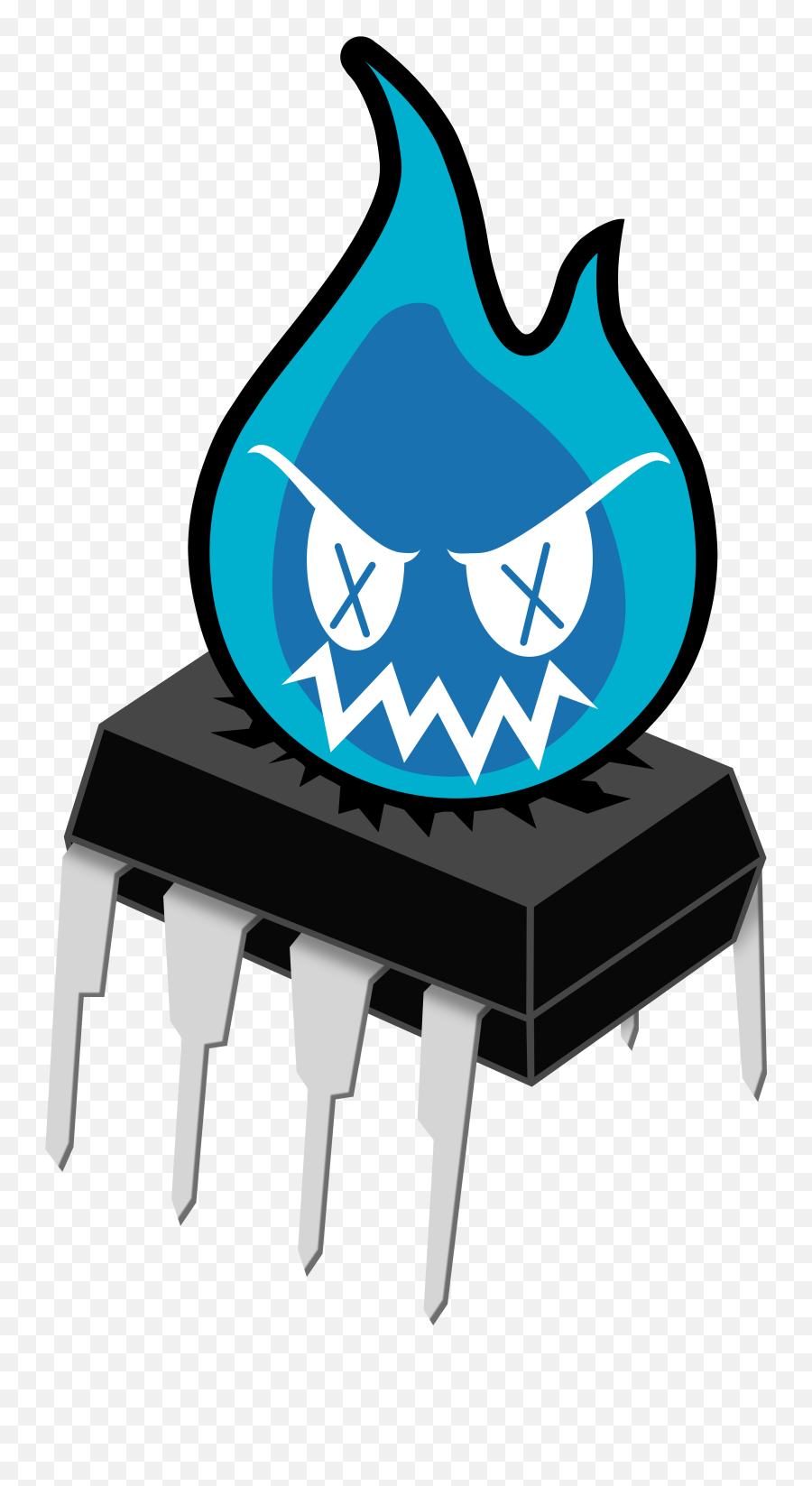 Sparky The Blue Smoke Monster - Arduino Versus Evil Emoji,Blue Smoke Png