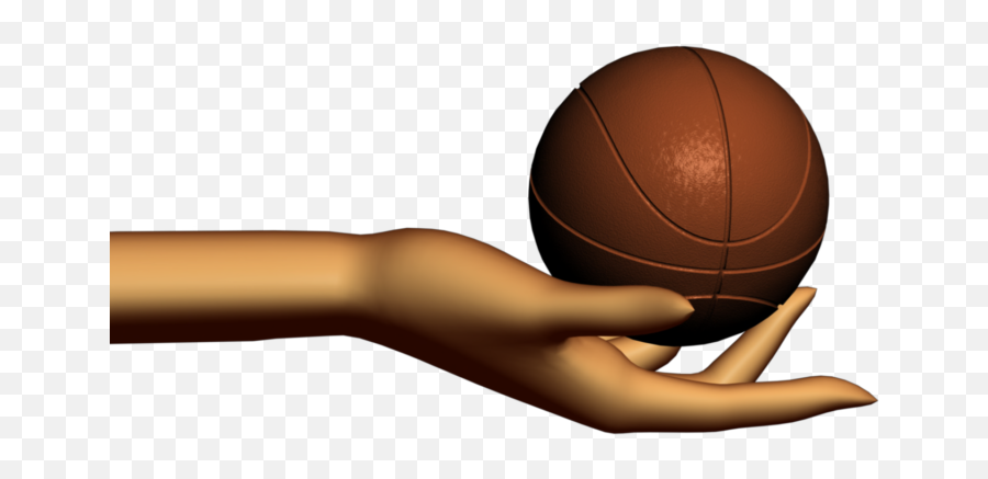 Sports Themed Video Clipart With Abstract Hand Holding - Hand Holding Basketball Transparent Emoji,Hand Holding Png