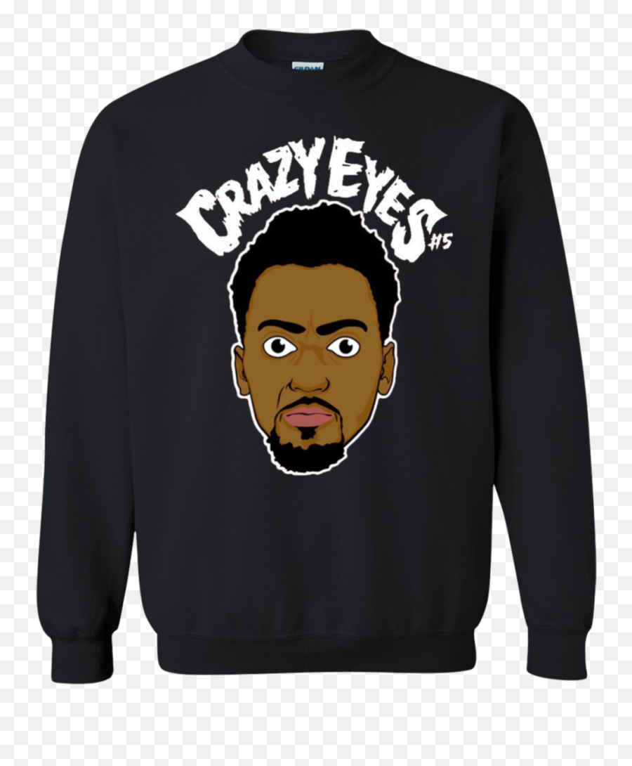 Bobby Portis Crazy Eyes Sweatshirt Sweater White Style - Trap House Clothing Emoji,Crazy Eyes Png
