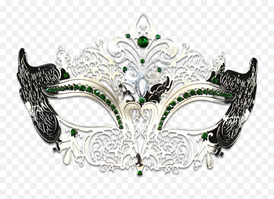 Silver Masquerade Mask Png - Silver Masquerade Mask Png Emoji,Masquerade Mask Transparent Background