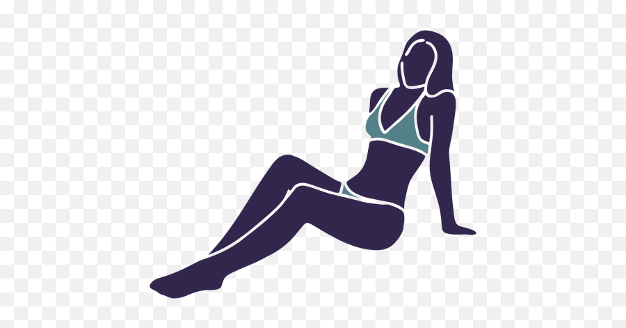 Bikini Girl Sitting - Transparent Png U0026 Svg Vector File For Women Emoji,Girl Sitting Png