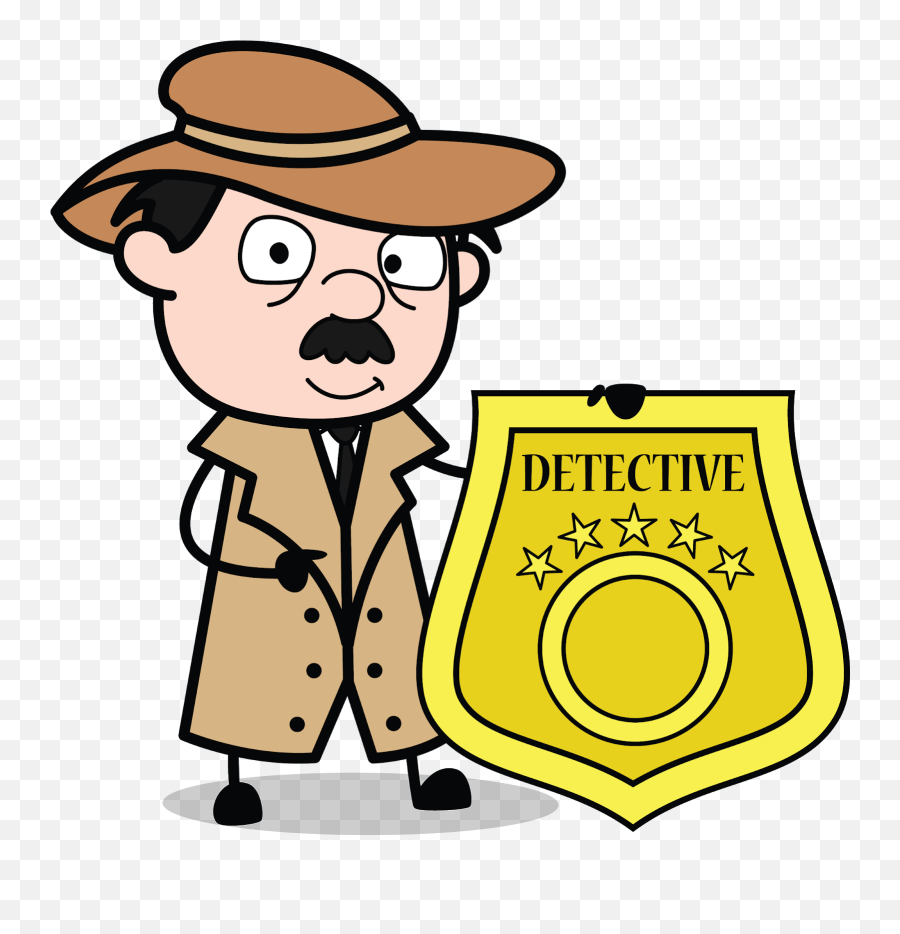 Free Cartoon Characters - Vector Png Investigation Cartoon Emoji,Investigator Clipart