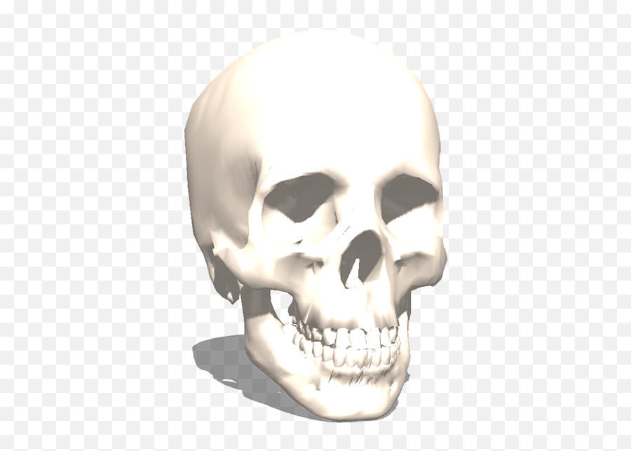 The 3d Skull From Archive3d 3d Printer Emoji,3d Printer Clipart