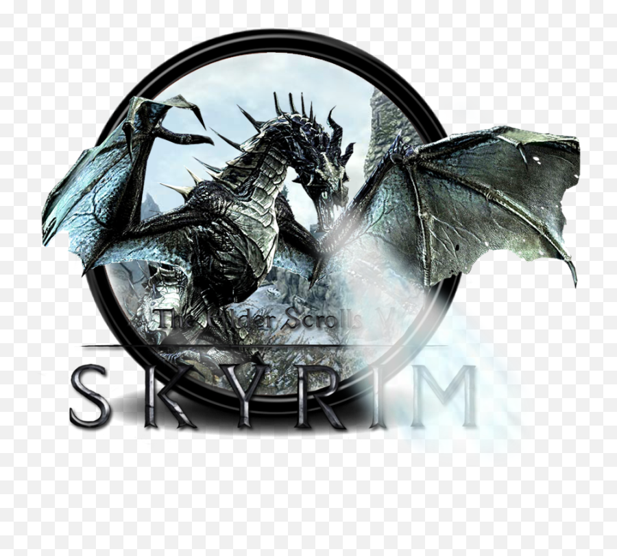 The Elder Scrolls 5 Emoji,Skyrim Icon Png