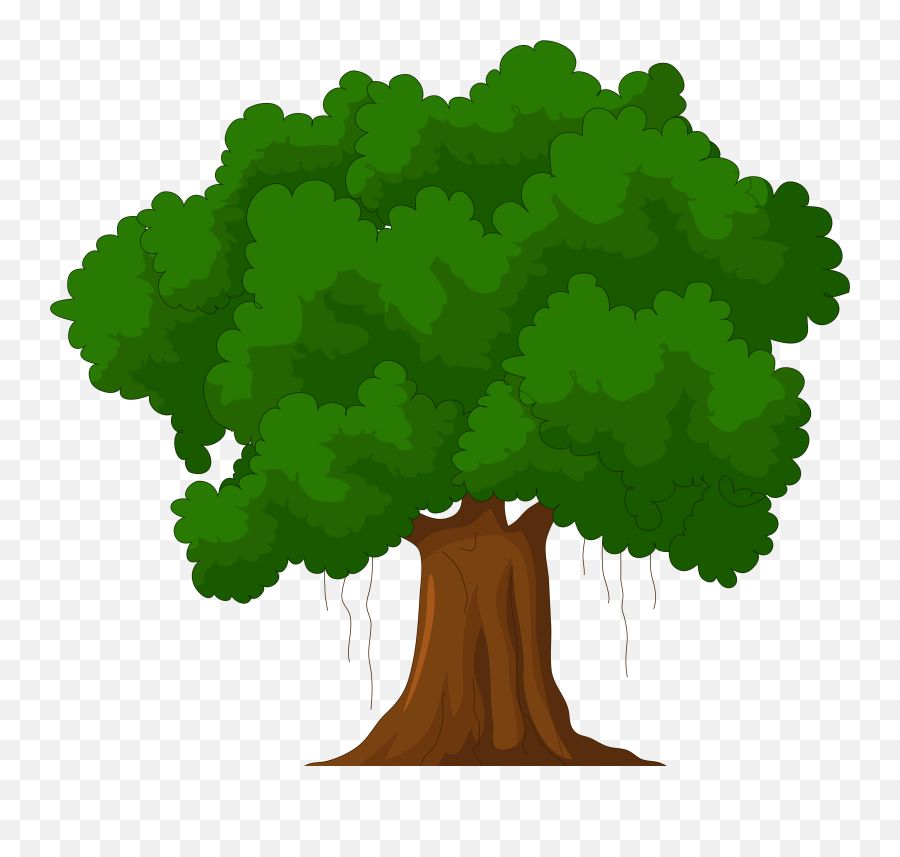 Cartoon Transparent Background Tree Clipart - Clip Art Library Transparent Big Tree Cartoon Emoji,Tree Clipart