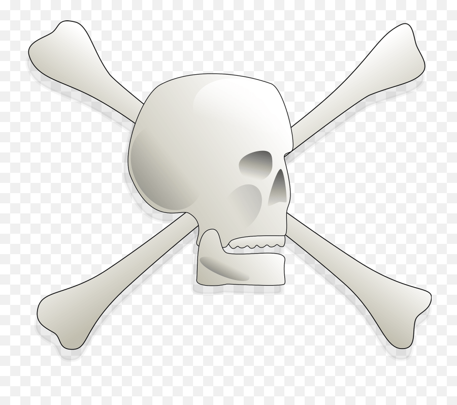 Free Clipart Skull And Bones Aj - Clip Art Emoji,Bone Clipart