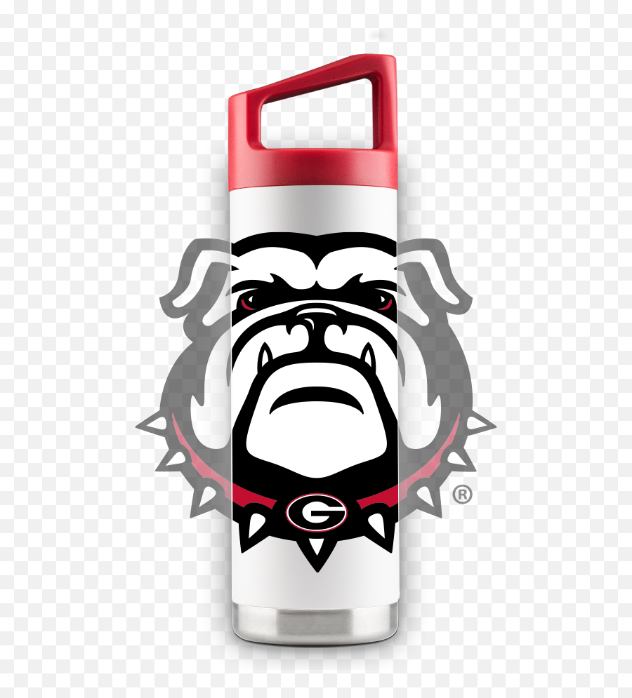 Georgia 16oz White Mascot Bottle Emoji,Ga Bulldogs Logo