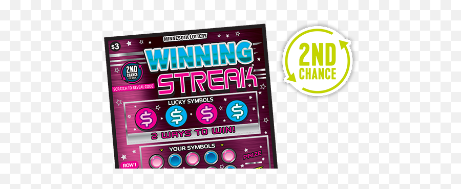 Winning Streak 2nd Chance - The Minnesota Lottery Emoji,Streak Png